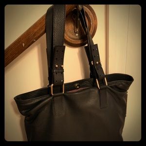 Leather tote. Like new.
